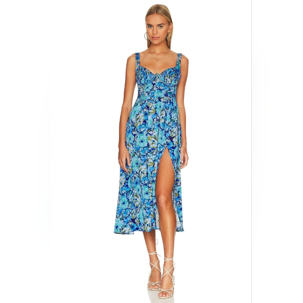 20. NWT FOR LOVE & LEMONS ASTOR MIDI DRESS - Picture 2 of 7